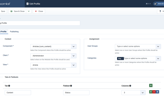d2 Profiles for Joomla articles
