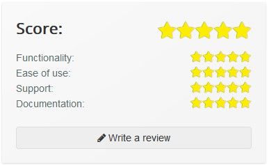 Review at the Joomla Extensions Directory